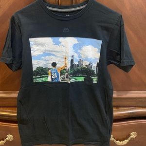 Joel Embiid 76ers black T-shirt adult size M